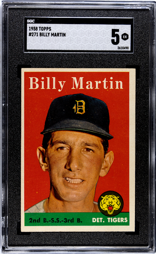 Billy Martin 1958 Topps card